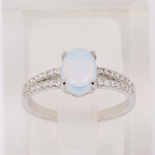 Opal rings with cz for wholesale from China factory