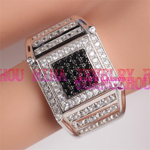 Man's ring silver ring with cubic zircon for wholesale from China factory